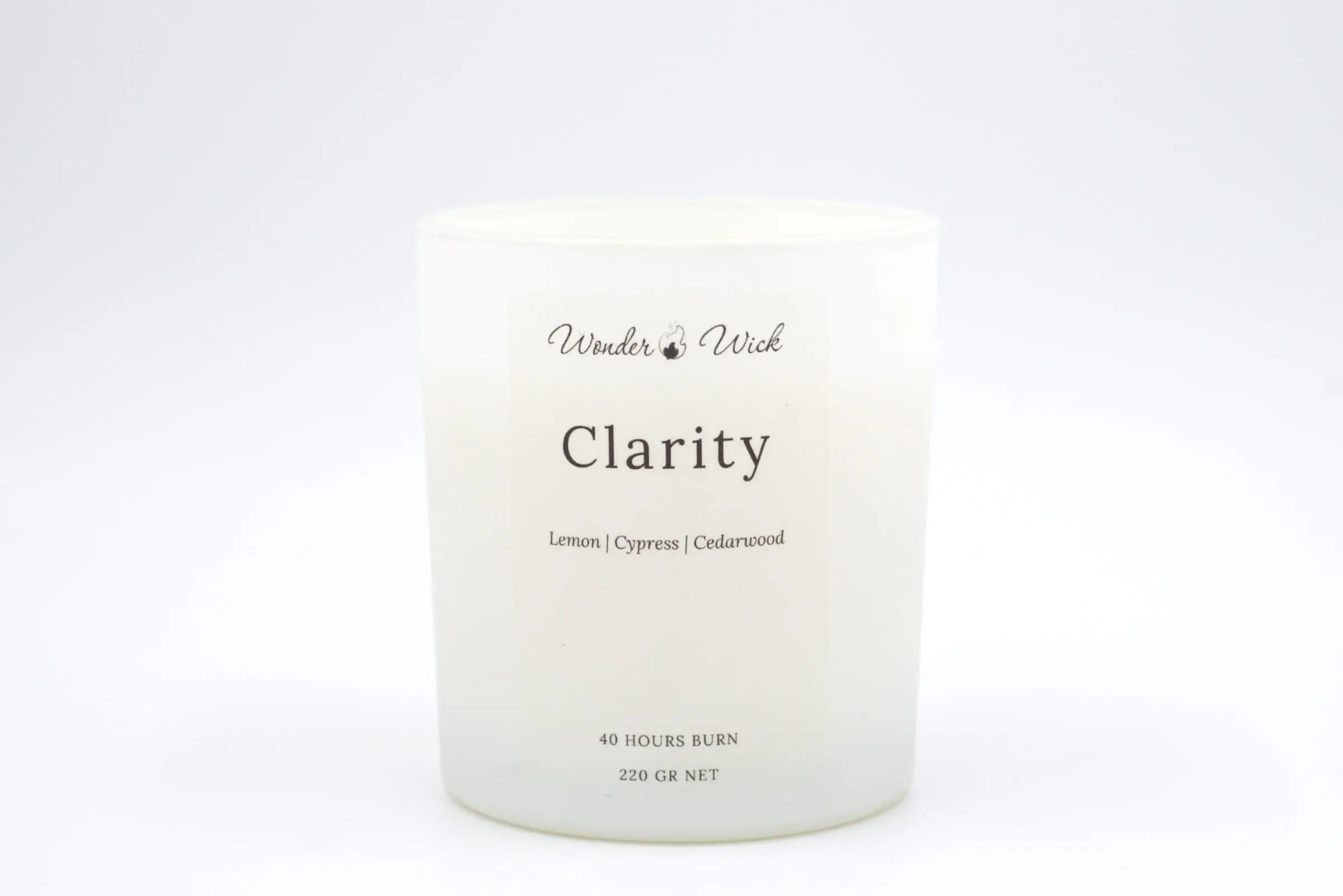 Clarity candle by House of Gandha: Cedarwood · Lemon · Cypress